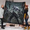 Horror Movie Thanatos With Skull Face Scary Night Premium Quilt Blanket 1