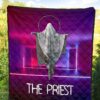 Horror Movie The Priest Ghost Against Jesus Premium Quilt Blanket 5