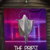 Horror Movie The Priest Ghost Against Jesus Premium Quilt Blanket 7