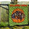 Horror Movie Villains Crew In Pumpkin Green Patterns Premium Quilt Blanket 13