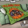 Horror Movie Villains Crew In Pumpkin Green Patterns Premium Quilt Blanket 17