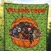 Horror Movie Villains Crew In Pumpkin Green Patterns Premium Quilt Blanket 5