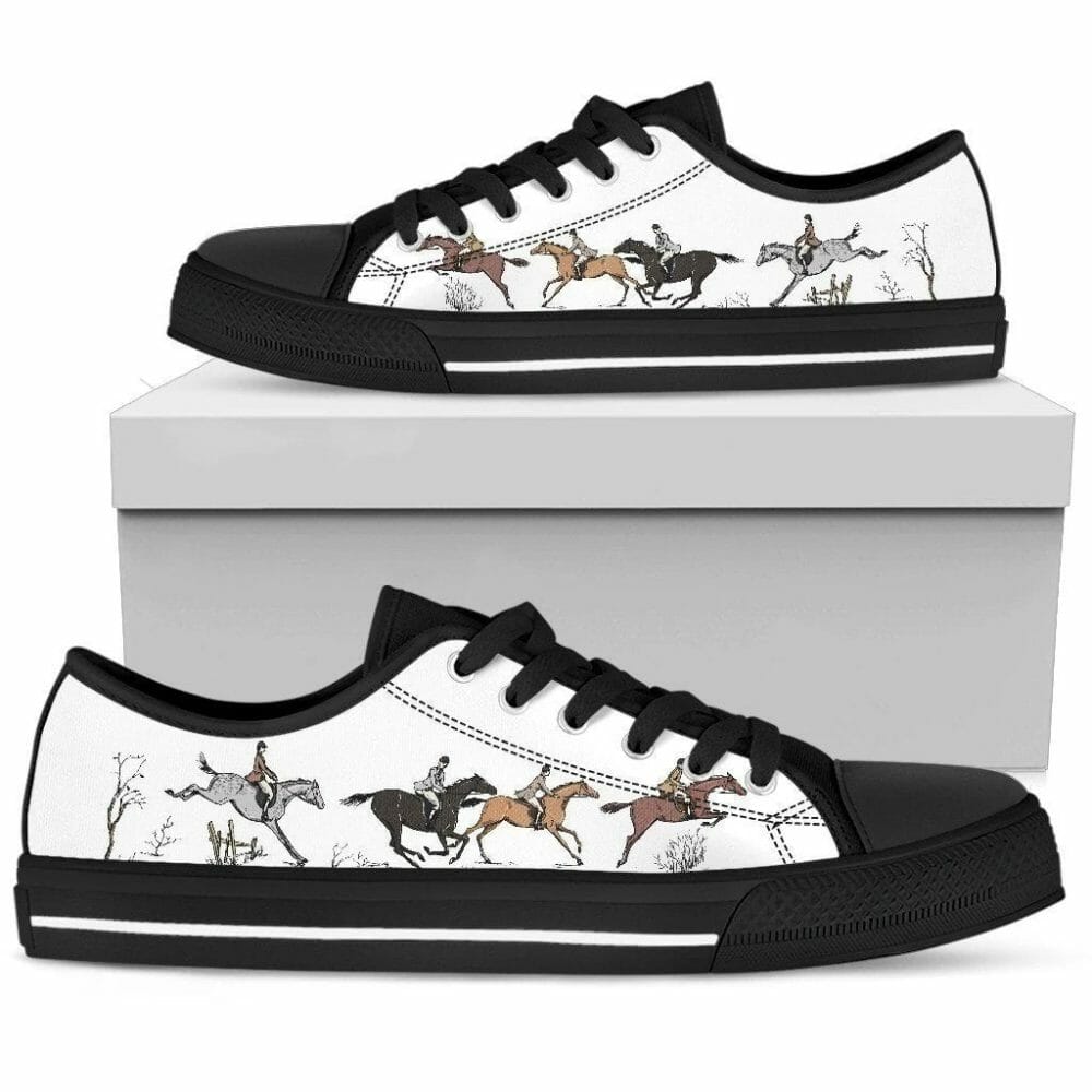 Horse Riding Women Low Top Shoes Gift Idea