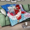 Inuyasha Anime Premium Quilt Inuyasha Using Sword Sakura Blossom Flower Flying Quilt Blanket 17