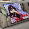 Inuyasha Anime Premium Quilt Sango And Kirara Hugging Sakura Blossom Kanji Text Quilt Blanket 15