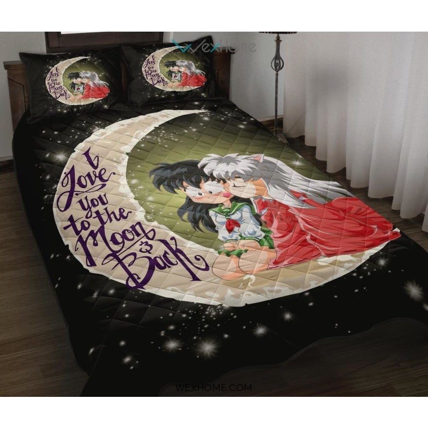 Inuyasha To The Moon Quilt Bed Sets – Unique Design Amazing Gift