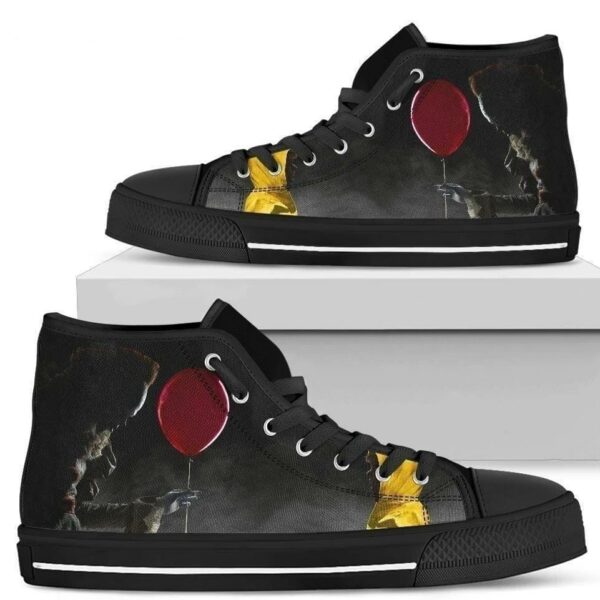 It Pennywise High Top Shoes Custom It Sneakers For Horror Fan