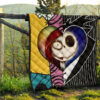 Jack & Sally Love Quilt Blanket Half Face Mixed Gift Idea 13