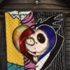 Jack & Sally Love Quilt Blanket Half Face Mixed Gift Idea 7