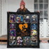 Jack & Sally Quilt Blanket Nightmare Before Christmas Fan Gift 3