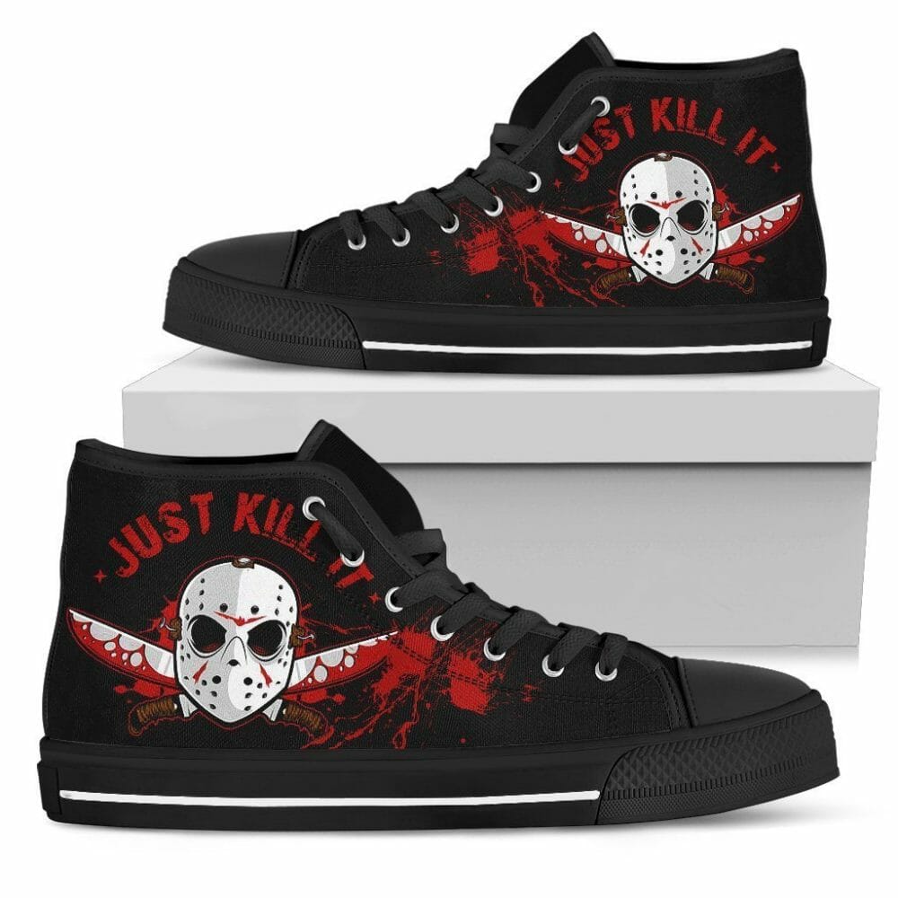 Jason Voorhees High Top Shoes Custom Just Kill It Horror Sneakers