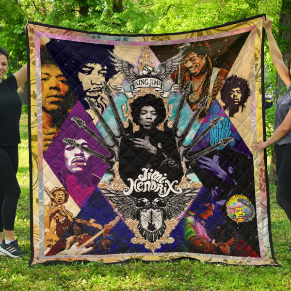 Jimi Hendrix Premium Quilt Blanket Singer Home Decor Custom For Fans