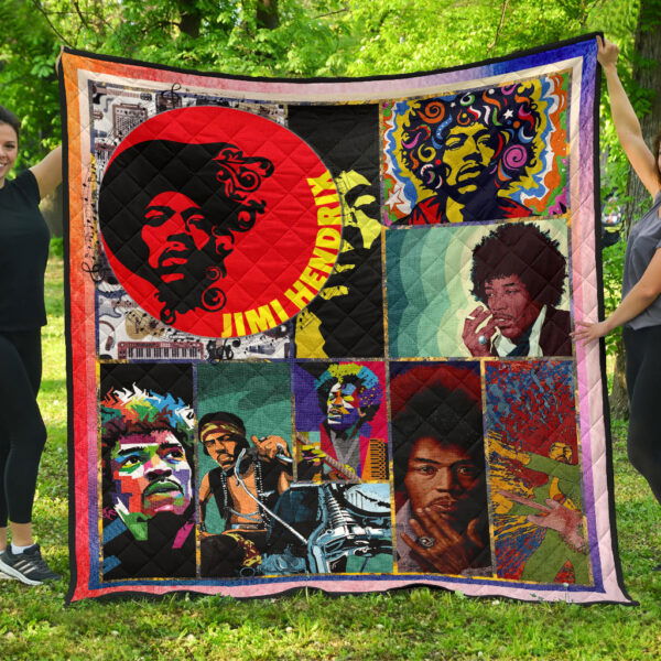 Jimi Hendrix Premium Quilt Blanket Singer Home Decor Custom For Fans