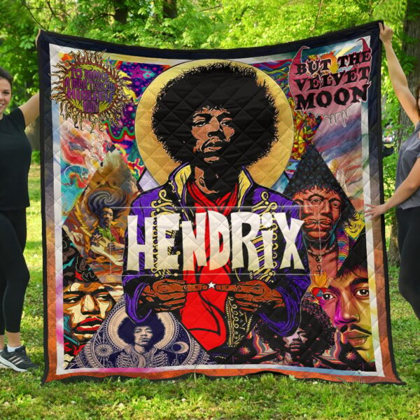 Jimi Hendrix Premium Quilt Blanket Singer Home Decor Custom For Fans