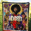 Jimi Hendrix Premium Quilt Blanket Singer Home Decor Custom For Fans 5