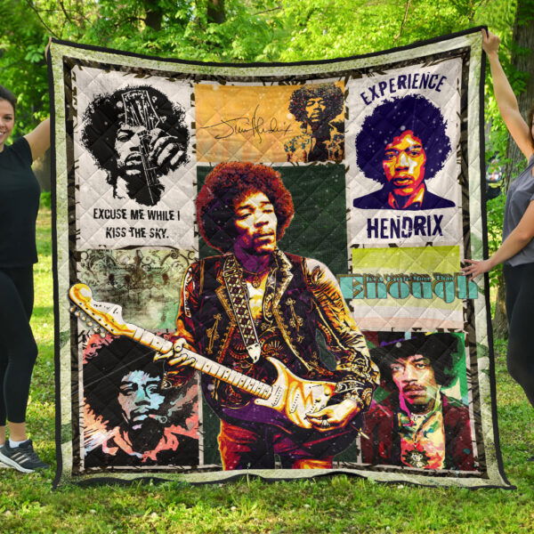 Jimi Hendrix Premium Quilt Blanket Singer Home Decor Custom For Fans