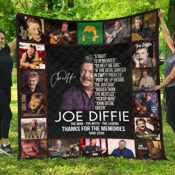 Joe Diffie Quilt Blanket Fan Gift Thank You For Your Memories