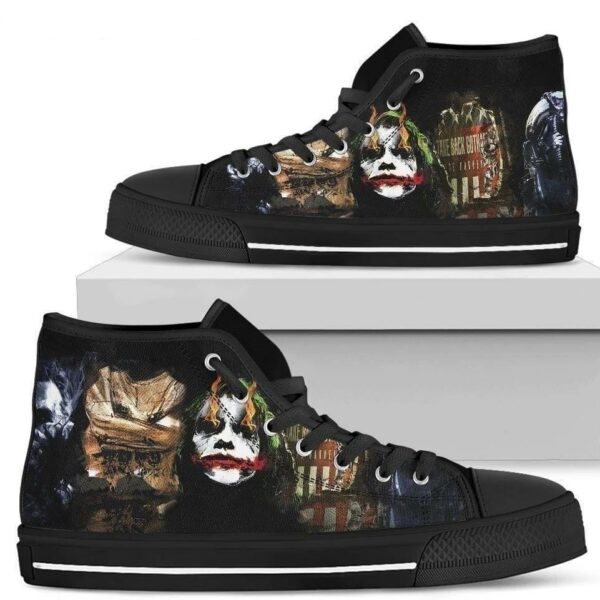 Joker Gotham High Top Shoes Custom For Fan Gift Idea