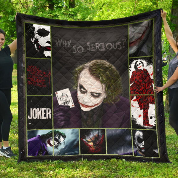 Joker Quote Premium Quilt Blanket Movie Home Decor Custom For Fans