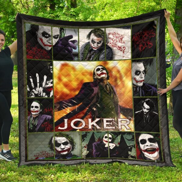 Joker Quote Premium Quilt Blanket Movie Home Decor Custom For Fans