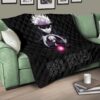 Jujutsu Kaisen Anime Premium Quilt Satoru Gojo Magic Ball Red Power Black Quilt Blanket 15