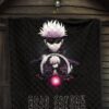 Jujutsu Kaisen Anime Premium Quilt Satoru Gojo Magic Ball Red Power Black Quilt Blanket 7