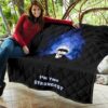 Jujutsu Kaisen Anime Premium Quilt Satoru Gojo Smiling Hand Sign I'm The Strongest Quilt Blanket 11
