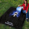 Jujutsu Kaisen Anime Premium Quilt Satoru Gojo Smiling Hand Sign I'm The Strongest Quilt Blanket 9