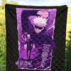 Jujutsu Kaisen Anime Premium Quilt Smiling Satoru Gojo Purple Power Quilt Blanket 5