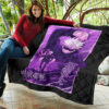 Jujutsu Kaisen Anime Premium Quilt Smiling Satoru Gojo Purple Power Quilt Blanket 11