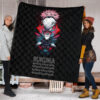 Jujutsu Kaisen Anime Premium Quilt Sukuna And Yuji No Face White Kanji Patterns Quilt Blanket 1