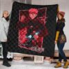 Jujutsu Kaisen Anime Premium Quilt Sukuna And Yuji Red Shadow Power Evil Smiling Quilt Blanket 1