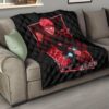 Jujutsu Kaisen Anime Premium Quilt Sukuna And Yuji Red Shadow Power Evil Smiling Quilt Blanket 15