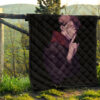 Jujutsu Kaisen Anime Premium Quilt Sukuna Yuji Combine Black Fire Evil Smiling Quilt Blanket 13