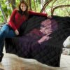 Jujutsu Kaisen Anime Premium Quilt Sukuna Yuji Combine Black Fire Evil Smiling Quilt Blanket 11