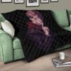 Jujutsu Kaisen Anime Premium Quilt Sukuna Yuji Combine Black Fire Evil Smiling Quilt Blanket 17