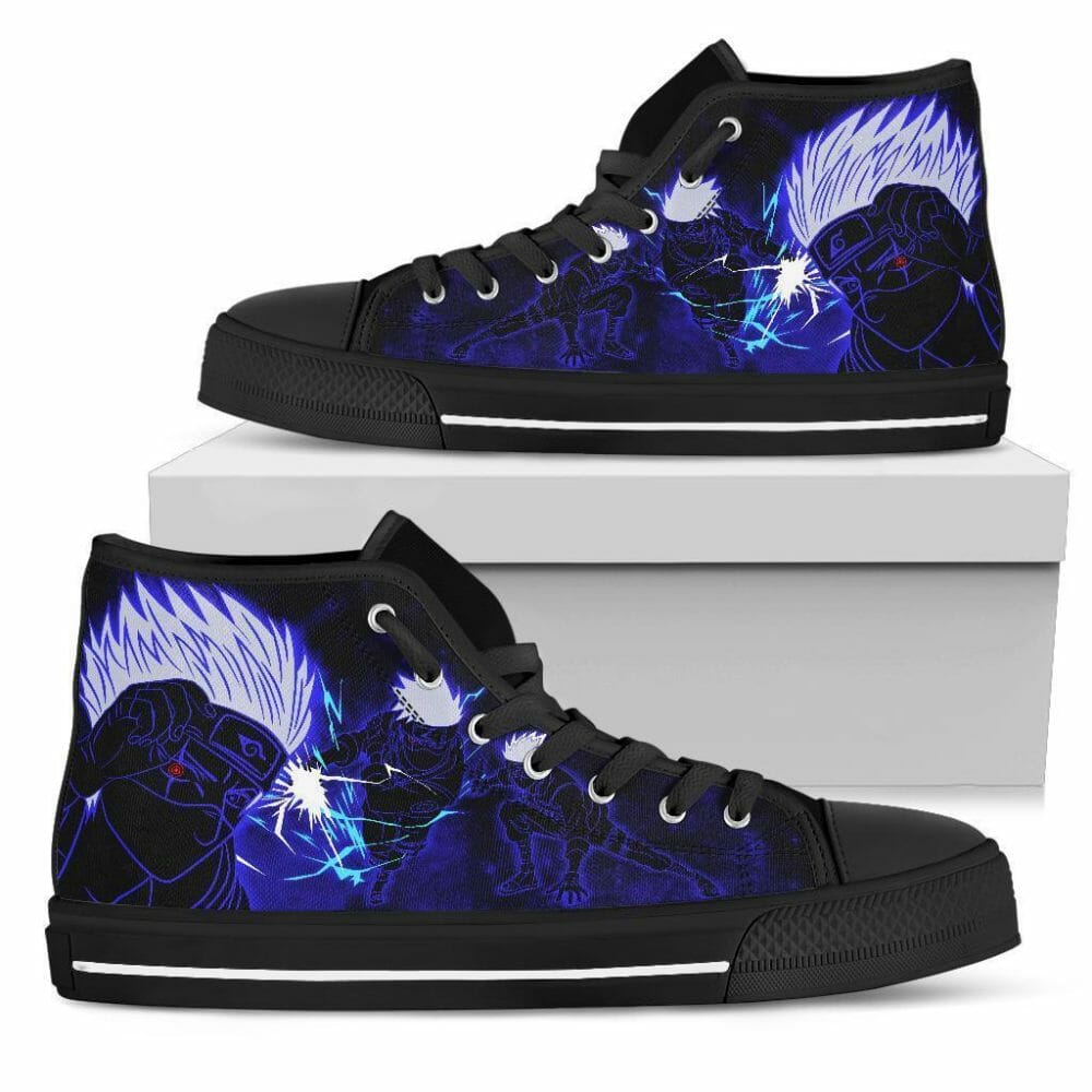 Kakashi Sneakers Naruto Anime High Top Shoes Fan Gift