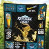 Keystone Light Quilt Blanket All I Need Is Beer Gift Idea 5