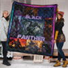 King T'Challa Black Panther Premium Quilt Blanket Movie Home Decor Custom For Fans 1