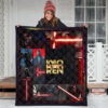 Kylo Ren Star Wars Premium Quilt Blanket Movie Home Decor Custom For Fans 3