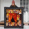 Kyojuro Rengoku Demon Slayer Premium Quilt Blanket Anime Home Decor Custom For Fans 3