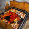 Kyojuro Rengoku Demon Slayer Premium Quilt Blanket Anime Home Decor Custom For Fans 19