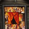Kyojuro Rengoku Demon Slayer Premium Quilt Blanket Anime Home Decor Custom For Fans 7