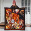 Kyojuro Rengoku Flame Hashira Demon Slayer Area Rug Anime Home Decor Custom For Fans 3