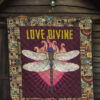 Love Divine Dragonfly Quilt Blanket Beautiful Gift Idea 3