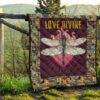 Love Divine Dragonfly Quilt Blanket Beautiful Gift Idea 9