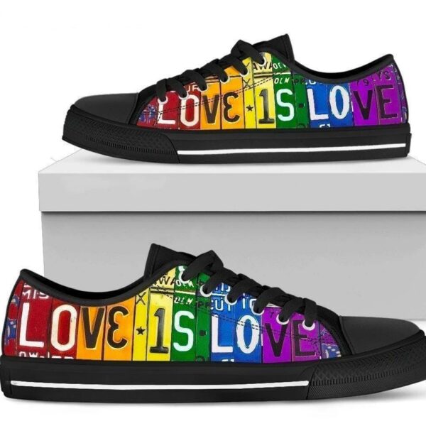 Love Is Love LGBT Pride Women Sneakers Low Top Shoes