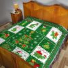 Merry Xmas Turtle Quilt Blanket Funny Xmas Gift Turtle Lover 19