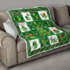 Merry Xmas Turtle Quilt Blanket Funny Xmas Gift Turtle Lover 15