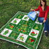 Merry Xmas Turtle Quilt Blanket Funny Xmas Gift Turtle Lover 9